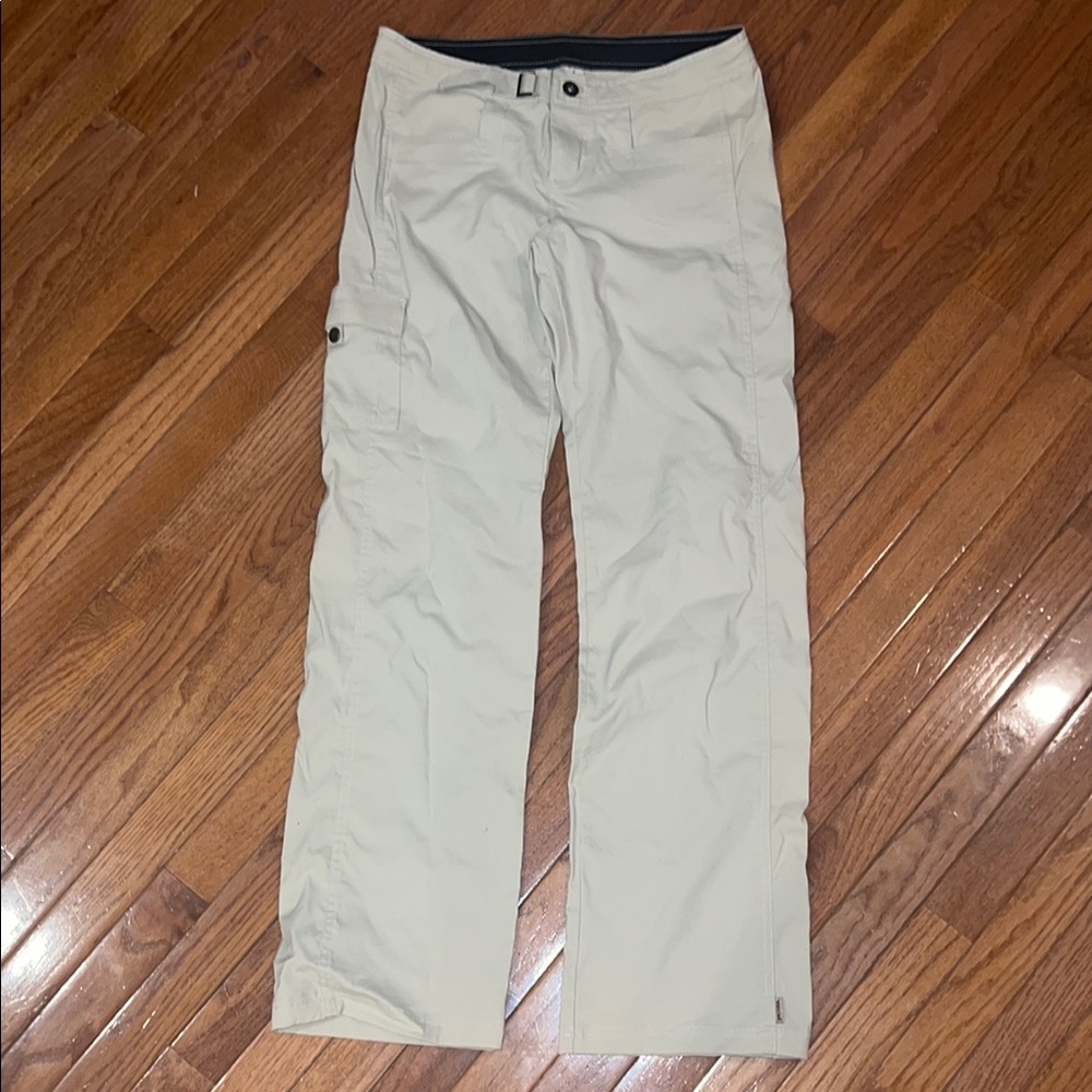 Prana Tan Cargo Pants Straight Leg Outdoor Essential